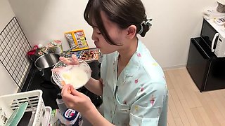 Amateur Asian made fucked in hairy pussy