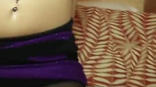 Face fucked Latina pantyhose milf