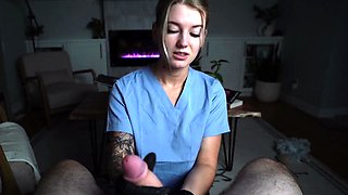 Amateur girlfriend full handjob with facial cumshot
