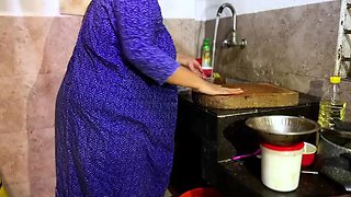 Indian Mallu Aunty Rough Anal Fuck in Kitchen While Cooking - Aria Mia