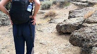 Flashling sucking and fucking on American roadtrip