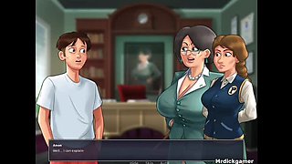Hot Indian Teacher Admires My Massive Dick - Summertime Saga Hentai 3D Sex