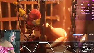 Cute Asian Teen Plays Dildo Game - Solo Masturbation Orgasm & Cum Belly Inflation