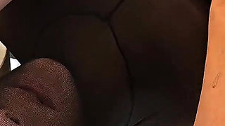 New Girlfriend Play Hard with My Nipples and Pussy Me in Nylon Outfit