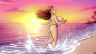Big Tits Topless Beach