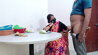 Under the table sex with My horny stepmom