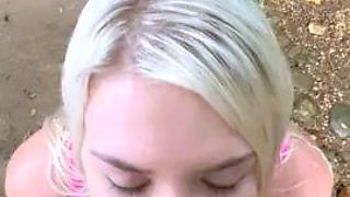 Summer Brookes gets fucked in the woods