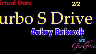 Aubry Babcock - Turbo S Ride - POV footjob by Brunette 18yo Teen