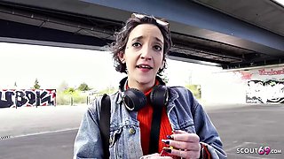 German Scout Casting: Hardcore Anal Pounding and Rimjob for French Petite Lena F