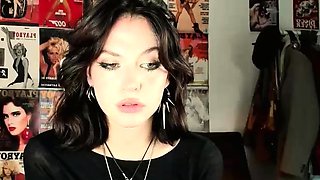 Webcam brunette furios anger masturbation 2