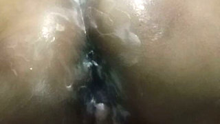 Bhabhi Squatted Over the Plate and Peed, Her Pussy Dripping
