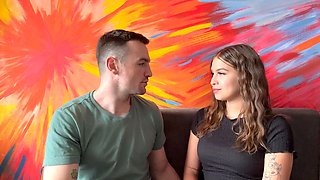 Cute Latina Girl Next Door Invites White Guy Into Her Apartment