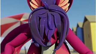 Beach Blowjob Hyper Growth Animation