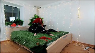 Backstage Video Of Lesbian Fetish Fun. Pvc Clothes, Light Femdom, Tickling With Hitachi Magic Wand