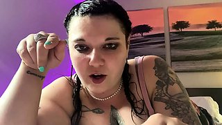 Big titty babe Layla Rose solo dildo masturbation