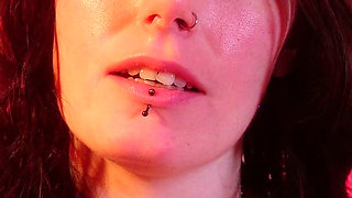 Chastity Cuckold Training POV: Locked Sub Watches Goddex Orgasm, Learns to Suck Cock & Take Strap on, Encouraged Bi