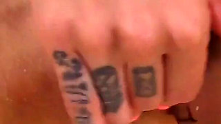 Tattooed Hottie Vanessa Vega Squirting Dildo Fuck!