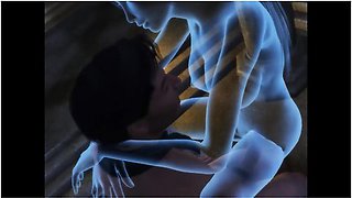 Sex With A Ghost Girl. Penis Funny Enters The Transparent Body Anime Porno