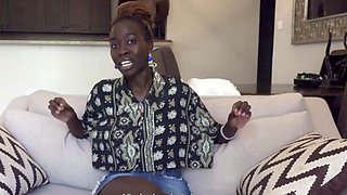 This EBONY AMATEUR brought a resume and a bikini