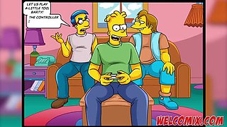 Big Ass Hentai Afternoon - The Simptoons Anal Domination & Double Penetration