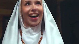 Futa Nun 3 way Ass fucking - Layla Scarlett & Vixi Rafi & Nata Gold