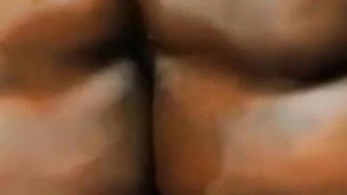 Oiled BBW Riding Dildo