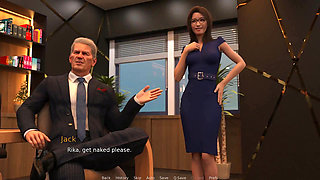 The East Block: Boss His Buddy and His Employees Foursome Sex in the Office Ended with Huge Cum Explosion - Episode 42