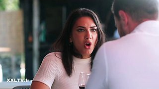 Hot French Brunettes Cuckold Reconciliation on Back Seat