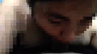 POV amateur sloppy blowjob