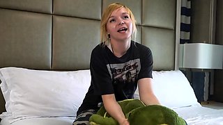 Lusty Alexa Crush Grinds Her Pussy Against Soft Plushy Toy