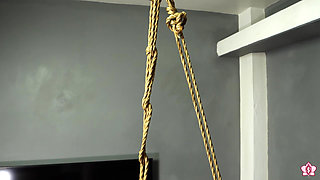 Suspended Hips Buck as Relentless Wand Keeps Slave Mila on the Edge and Denied (1080p)