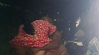 Aunty's Bald Husband Puts His Entire Penis Into Aunty's Pussy